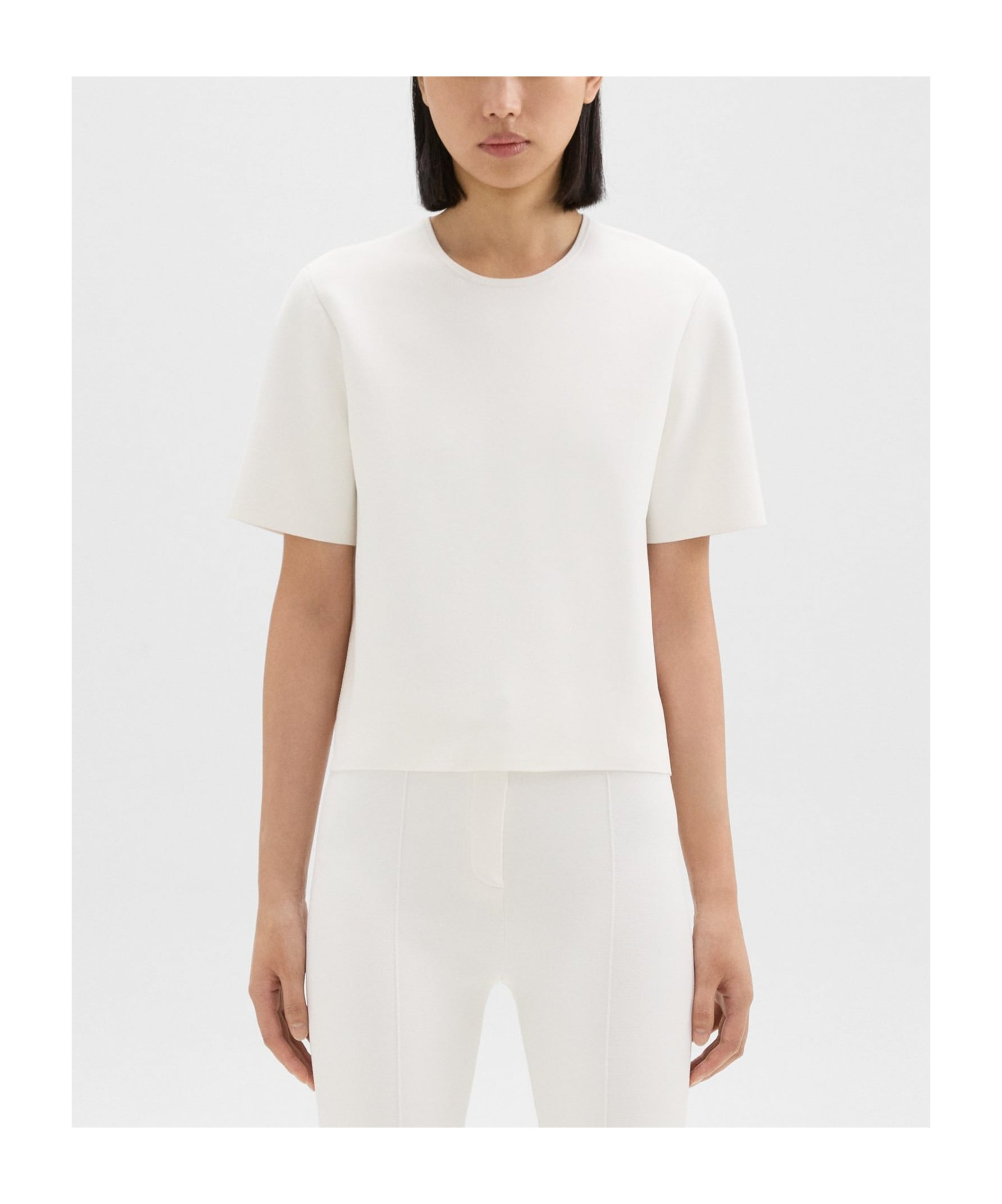 Theory Short-sleeve Jersey T-shirt In White