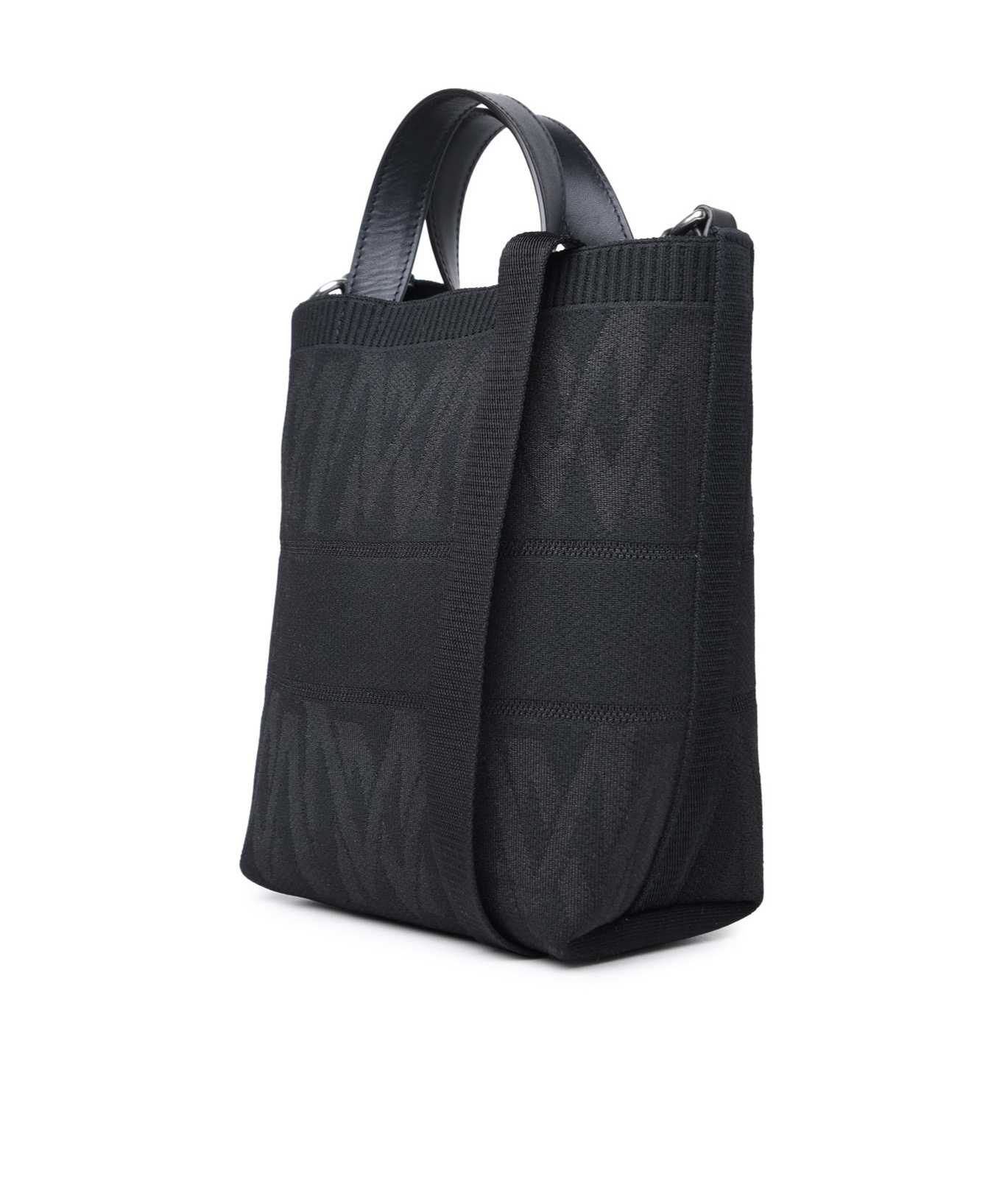 Moncler Logo Embroidered Tote Bag In Black