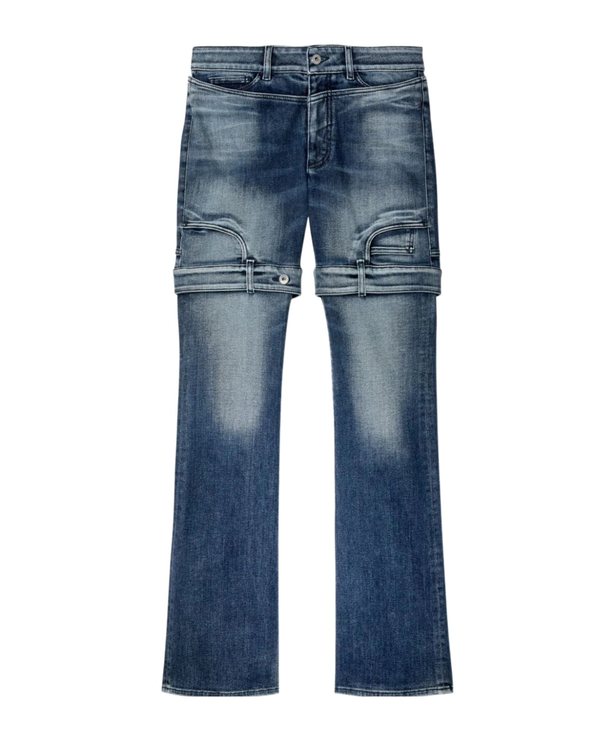 Off-white Upside Down Flared Jeans In Blue