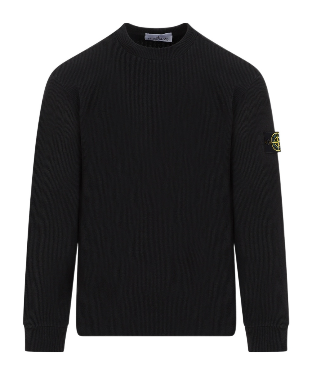 Stone Island Compass-badge Ribbed Sweatshirt