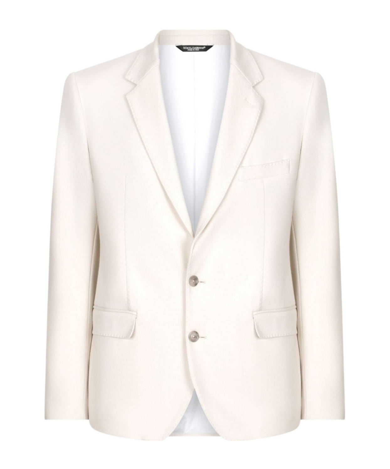 Dolce & Gabbana Single-breasted Notched-lapels Blazer In White