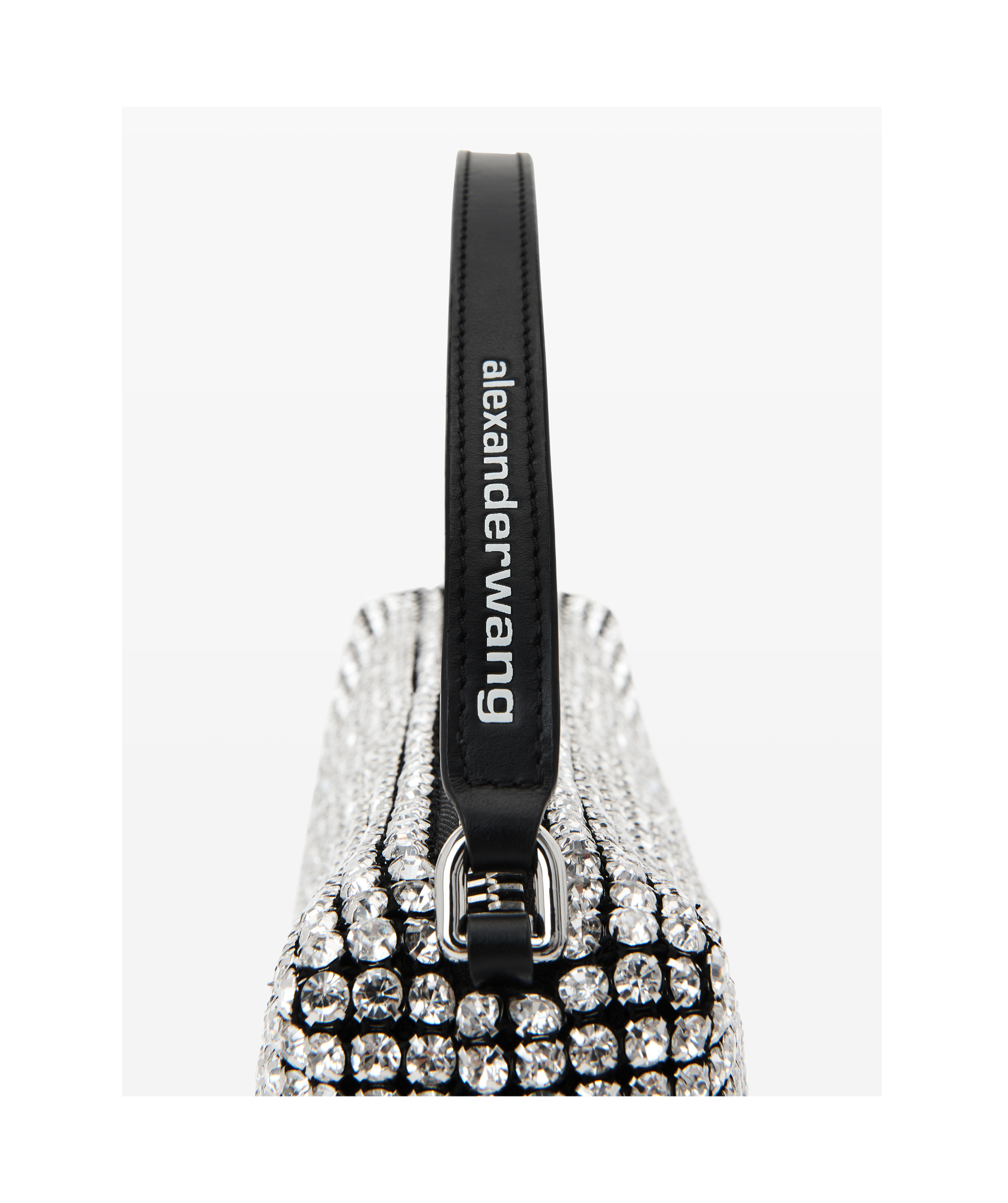 Shop Alexander Wang Heiress Flex Shoulder Bag In White