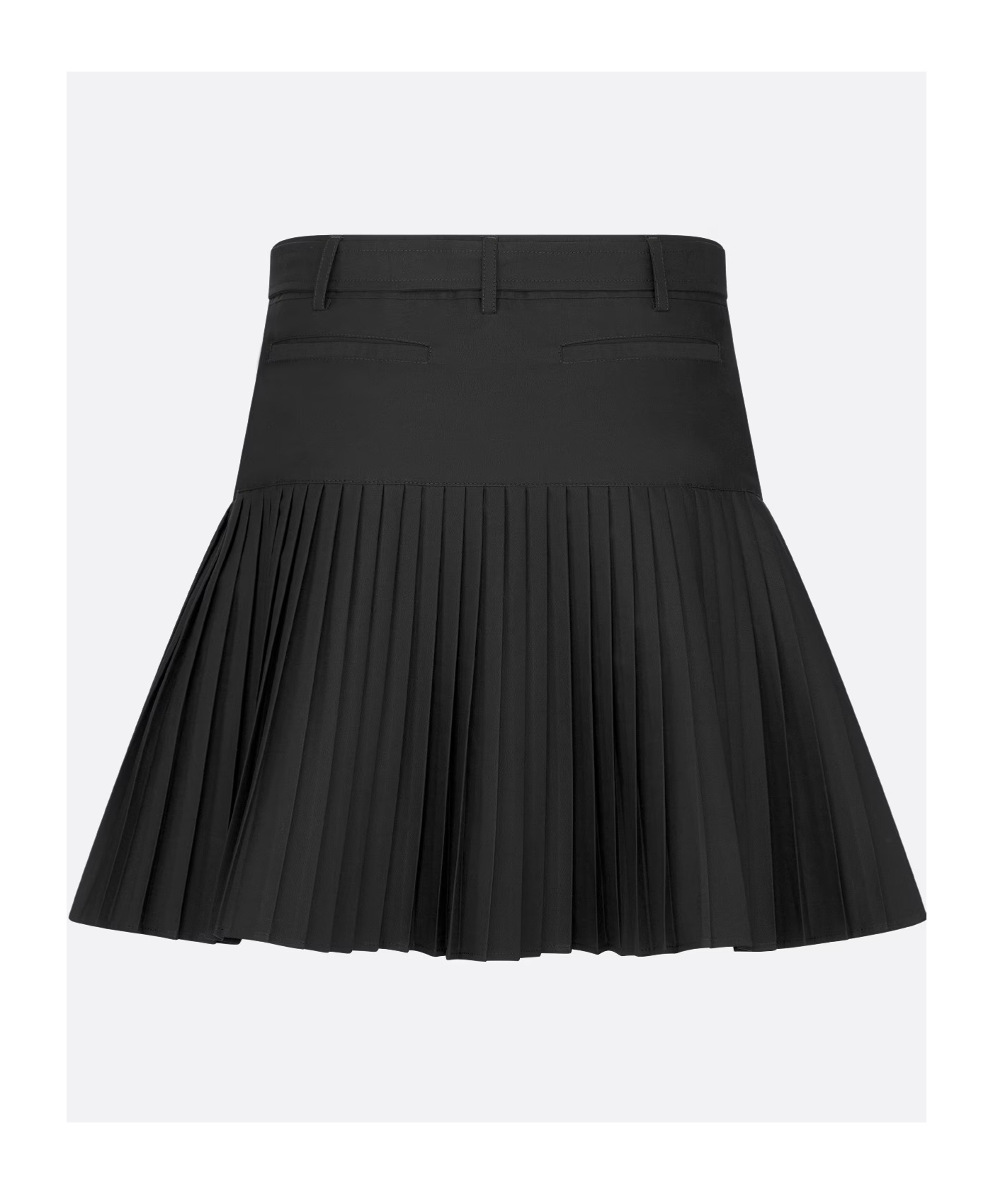 Dior Pleated Mini Skirt In Black