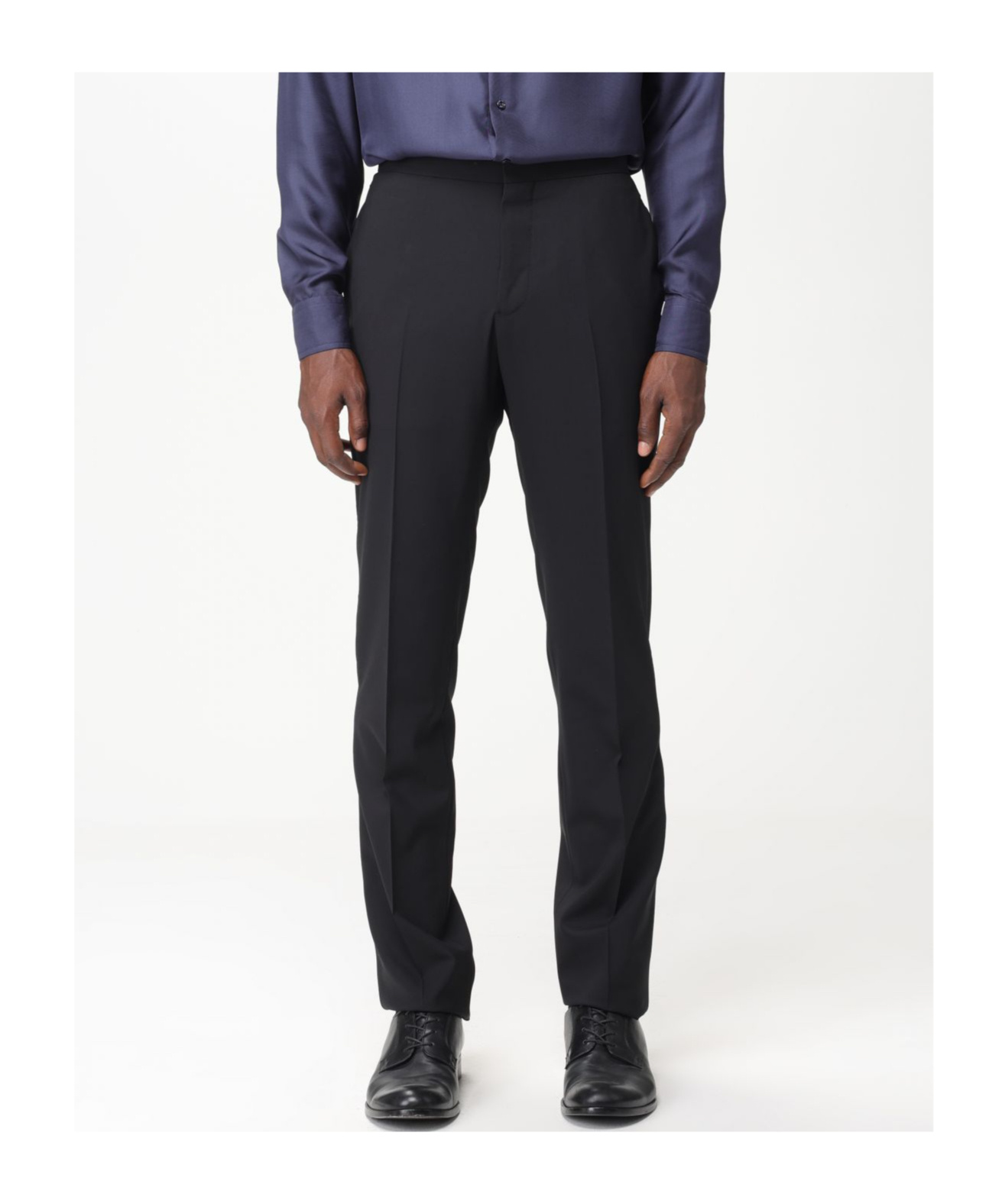 Shop Emporio Armani Single-breasted Virgin Wool-blend Suit In Black