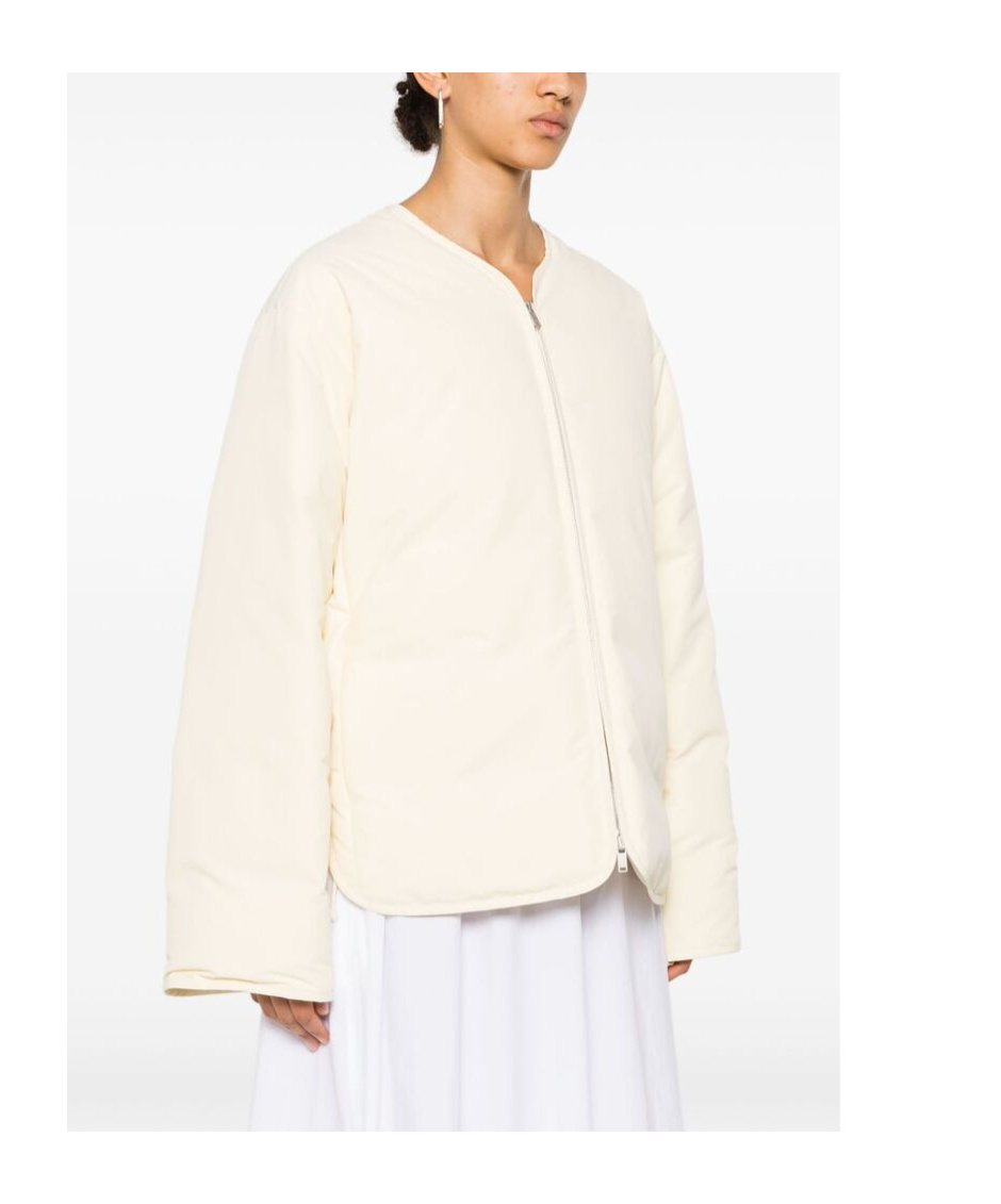 Jil Sander Long-sleeve Padded Jacket In White