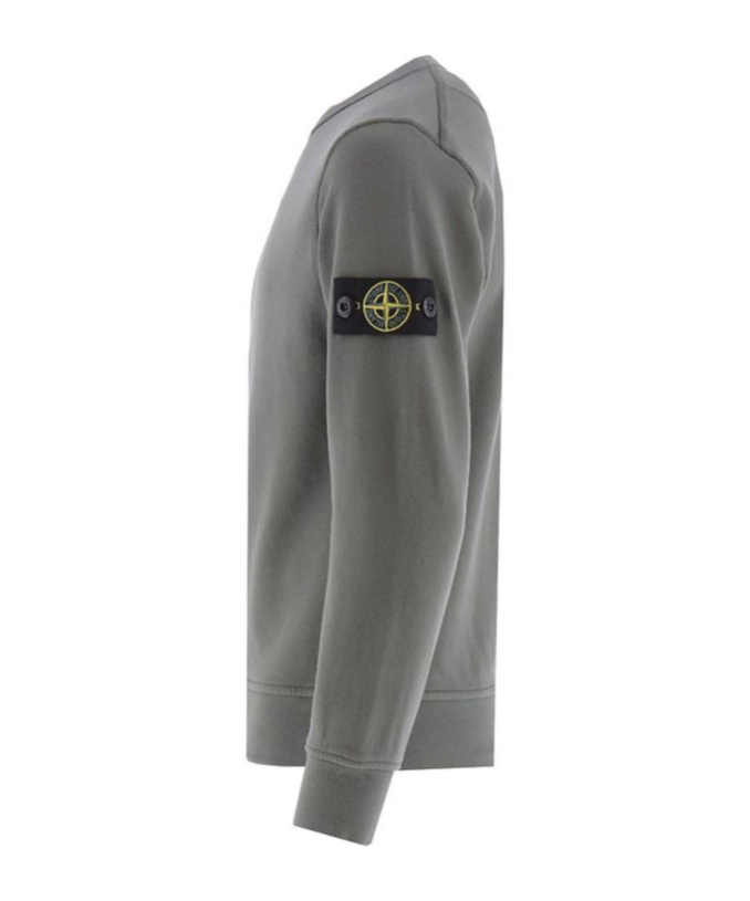 Stone Island Compass-badge Sweatshirt In Green