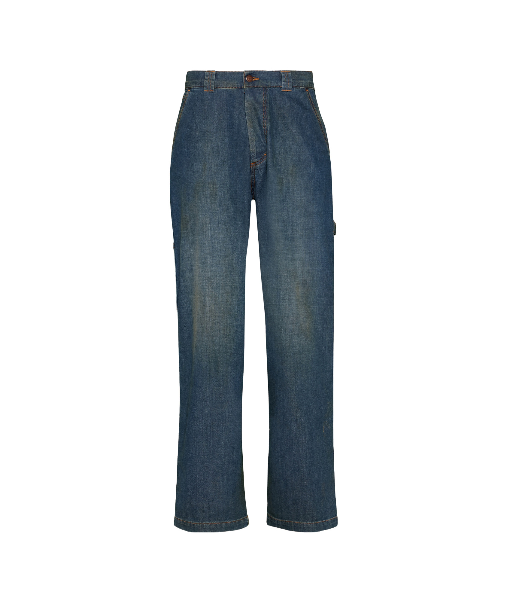 Maison Margiela Americana Wide-leg Jeans In Blue