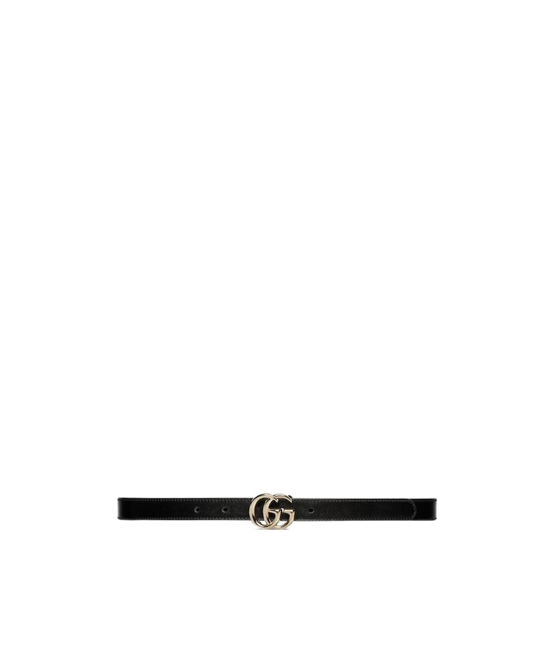 Gucci Gg Marmont Leather Belt In Black