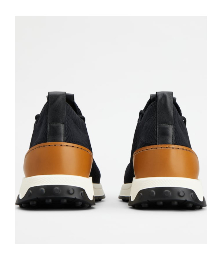 Tod's Calzino Running Black Sneakers In Black