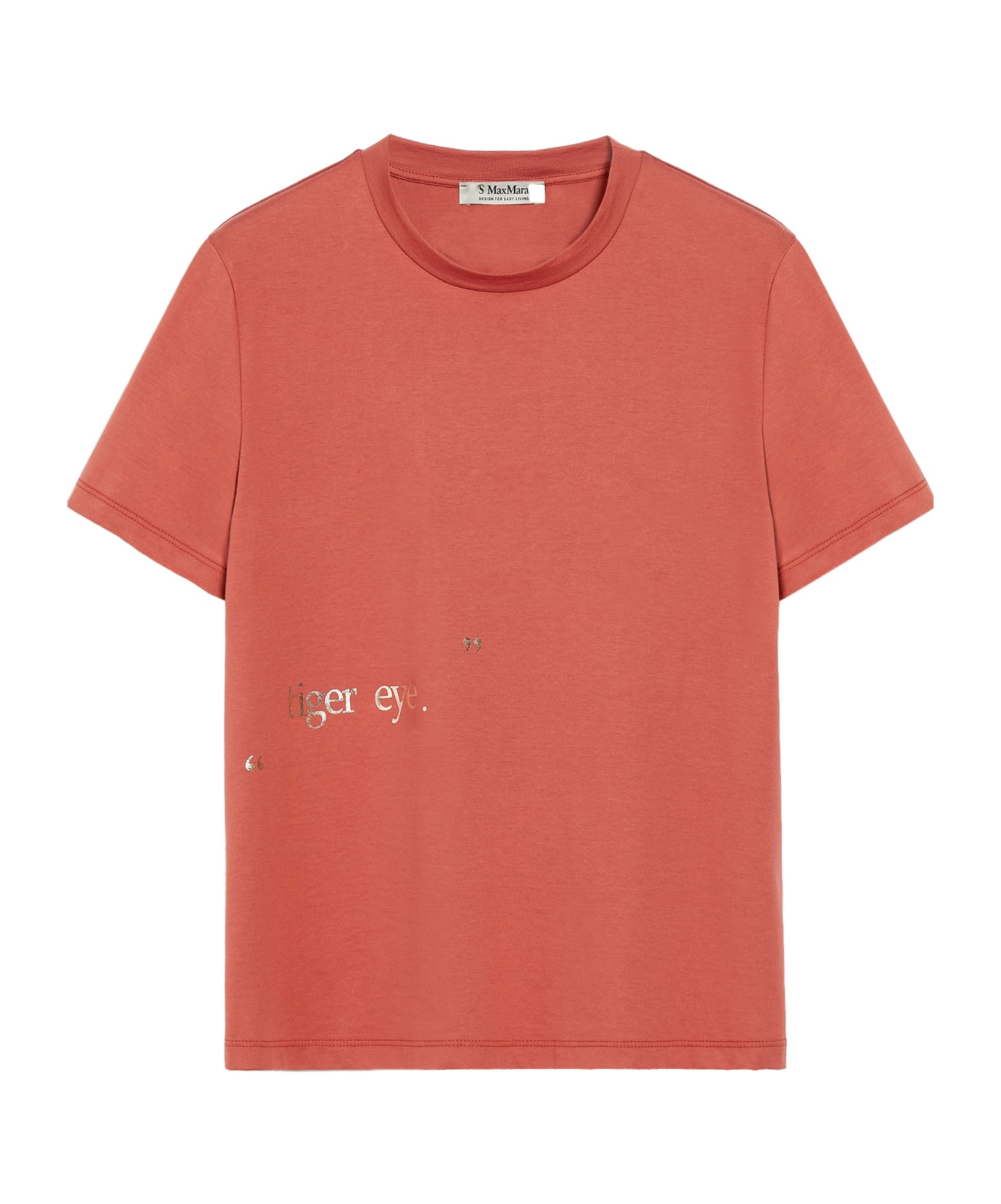 Max Mara Plain Knitted T-shirt In Red