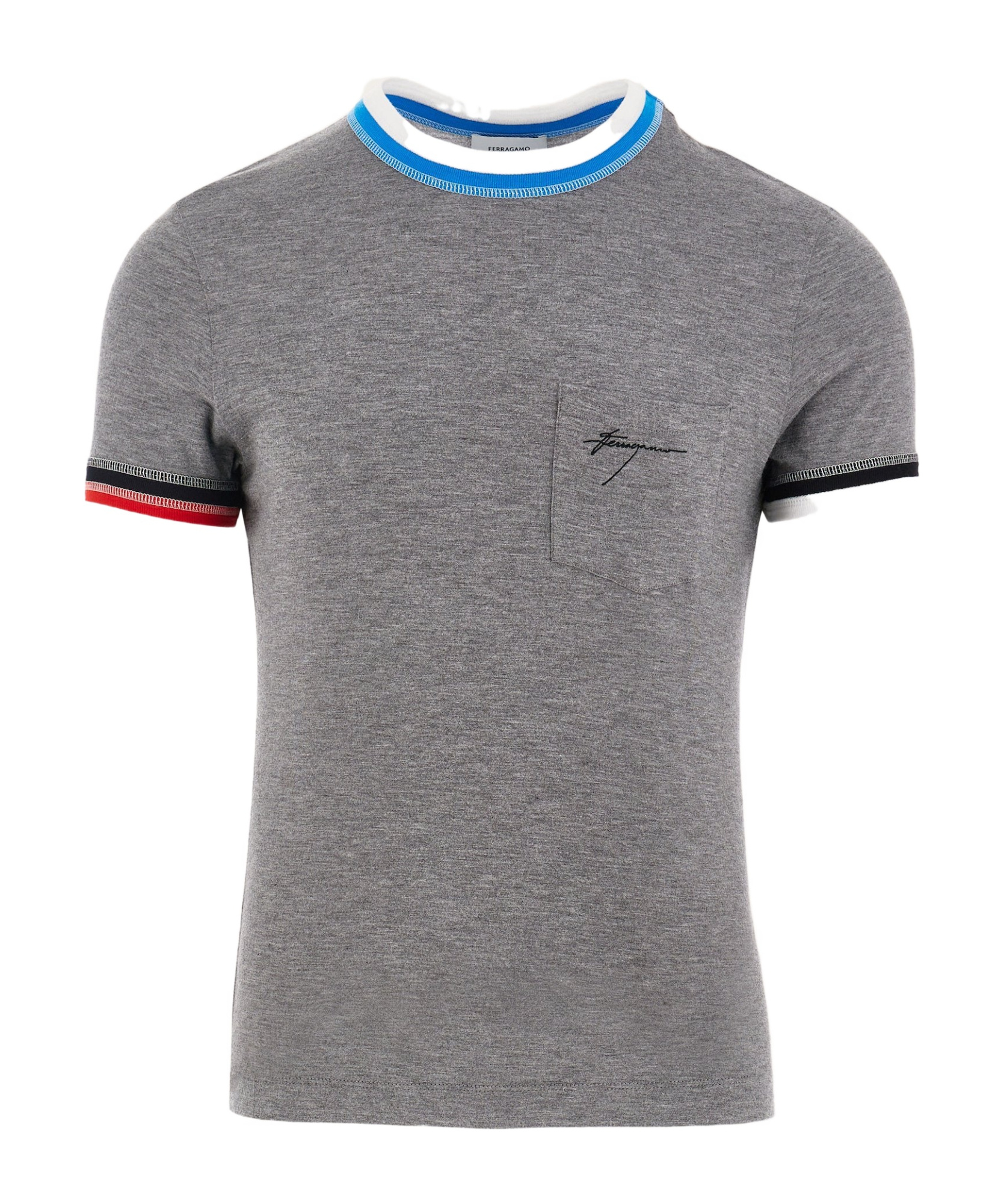Ferragamo Short-sleeved T-shirt In Gray