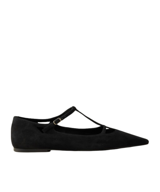 The Row Cyd Pointed Flats In Black