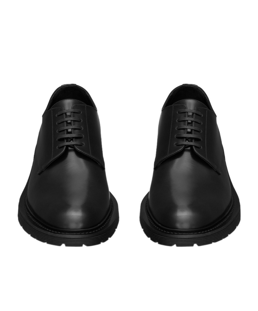 Saint Laurent Leather Adrien Oxford Shoes In Black