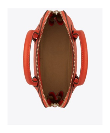 Tory Burch Swing Zip-up Mini Crossbody Bag In Red