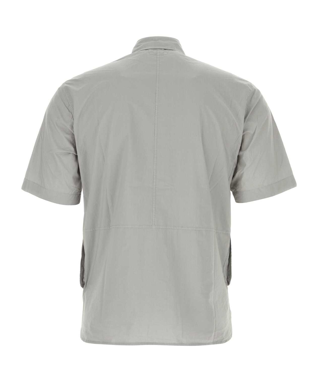 C.p. Company Multi-pocket Cotton Shirt In Gray