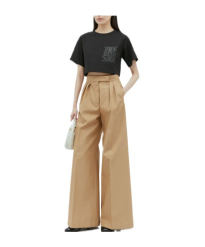 Max Mara Logo Applique Crop Top In Black