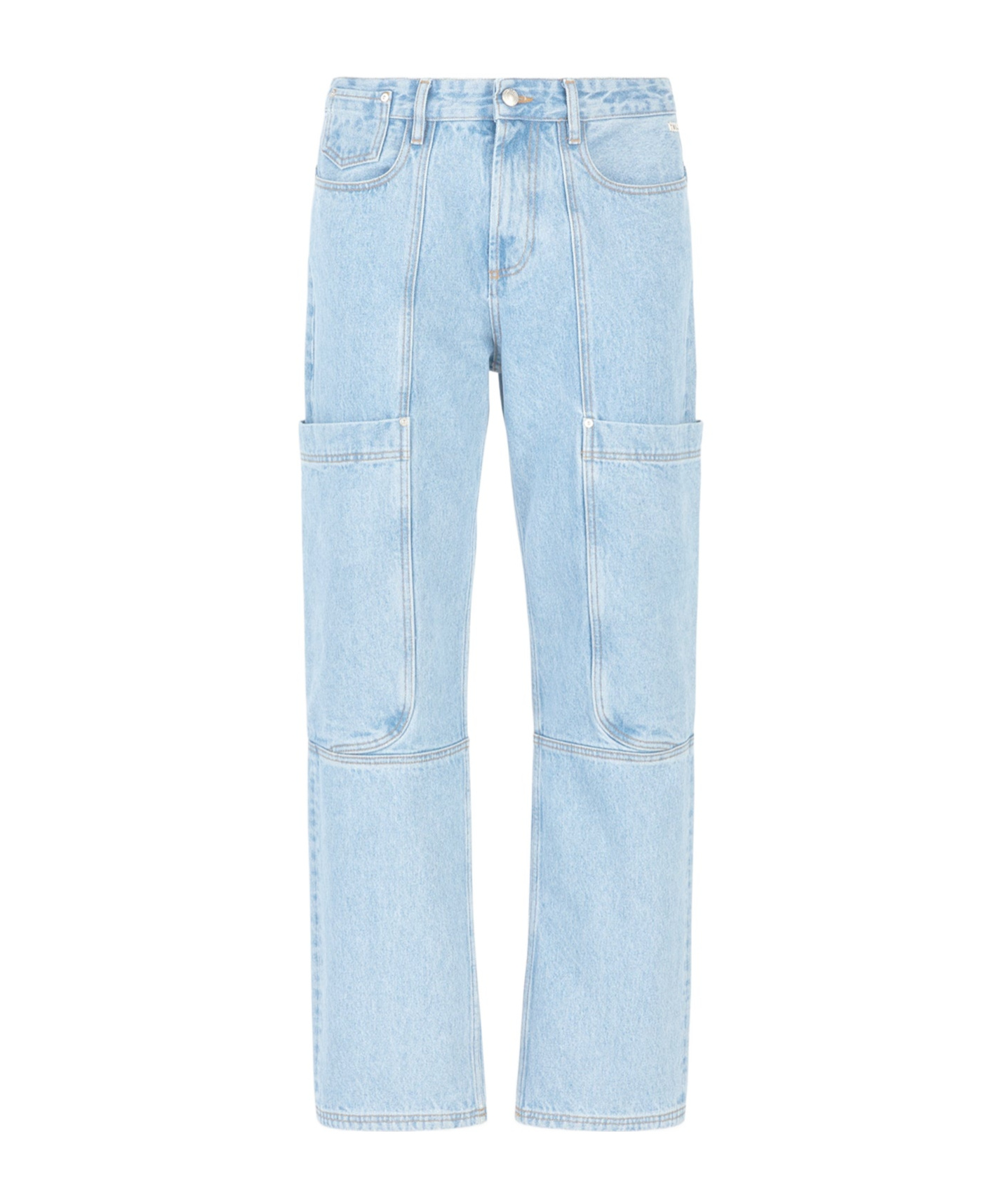 Gcds Ultrapocket Straight-leg  Jeans In Blue