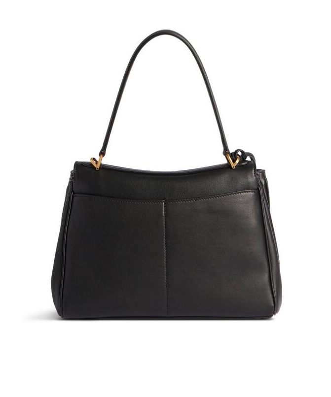 Balenciaga Dark Green Leather Mini Rodeo Handbag In Black