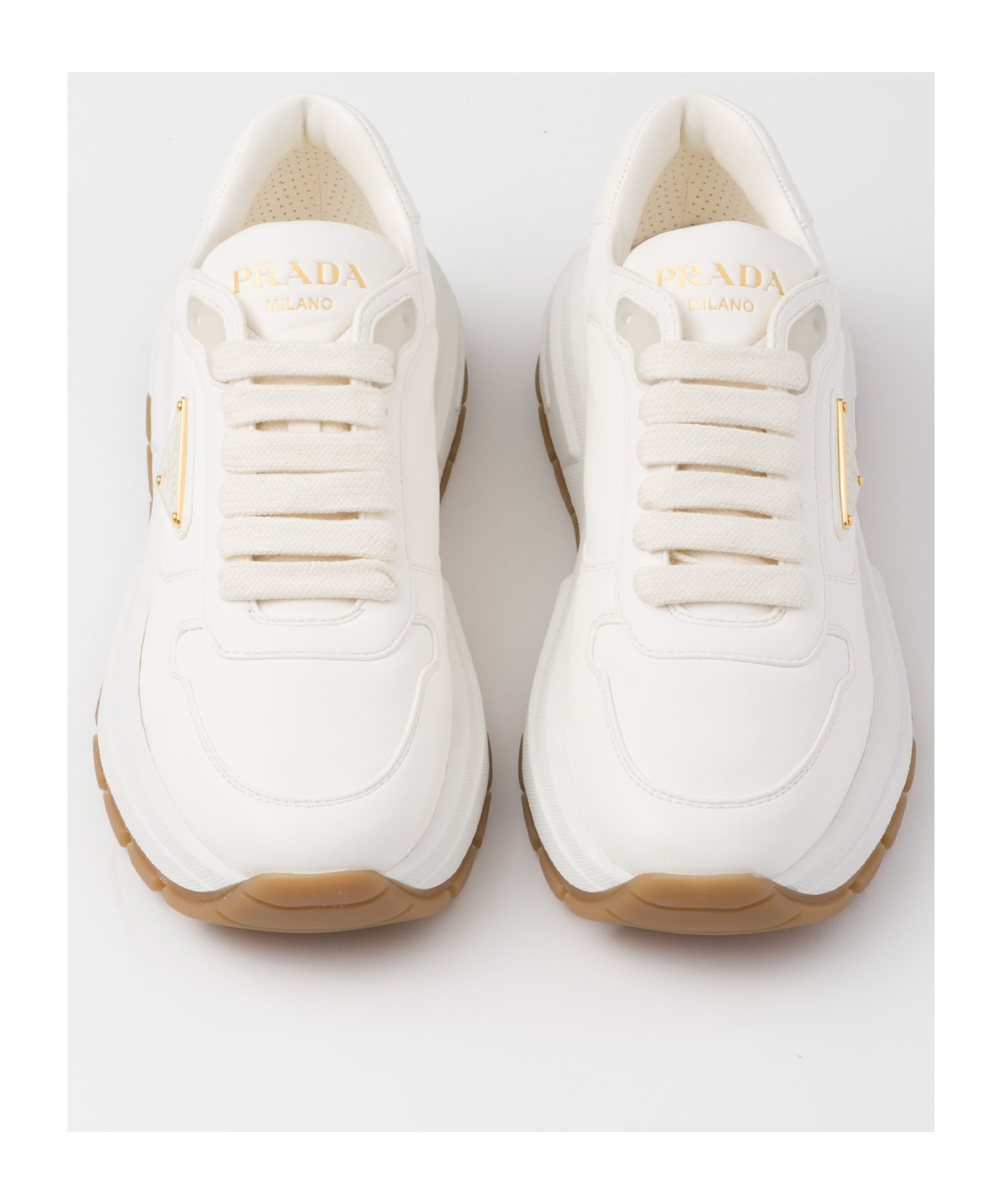 PRADA LEATHER SNEAKERS