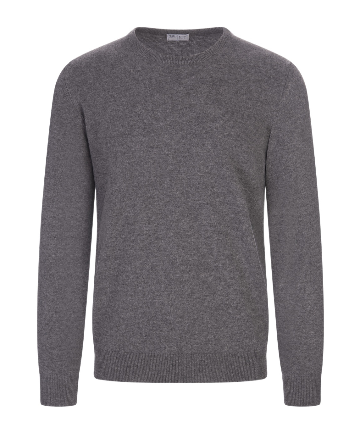 Fedeli Long-sleeved Sweater In Black