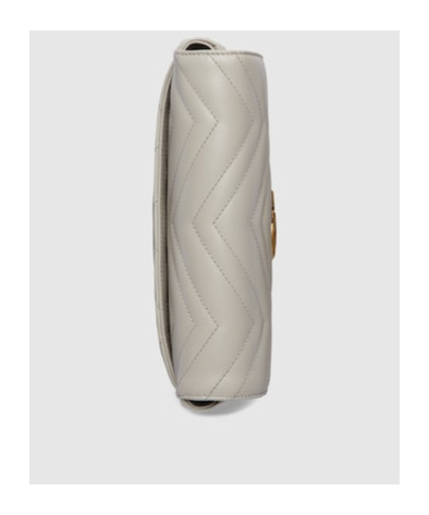 Gucci Gg Marmont Press Button Mini-bag In Nude