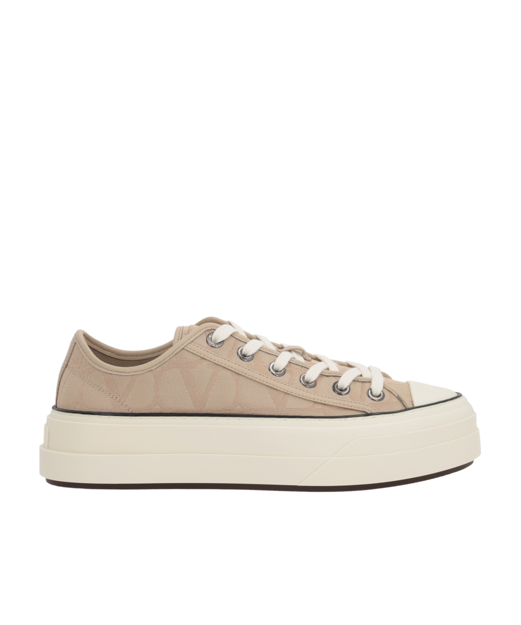 Valentino Totaloop Platform Sneakers In Nude