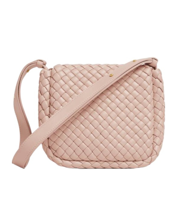 Bottega Veneta Small Leather Cobble Shoulder Bag In Nude