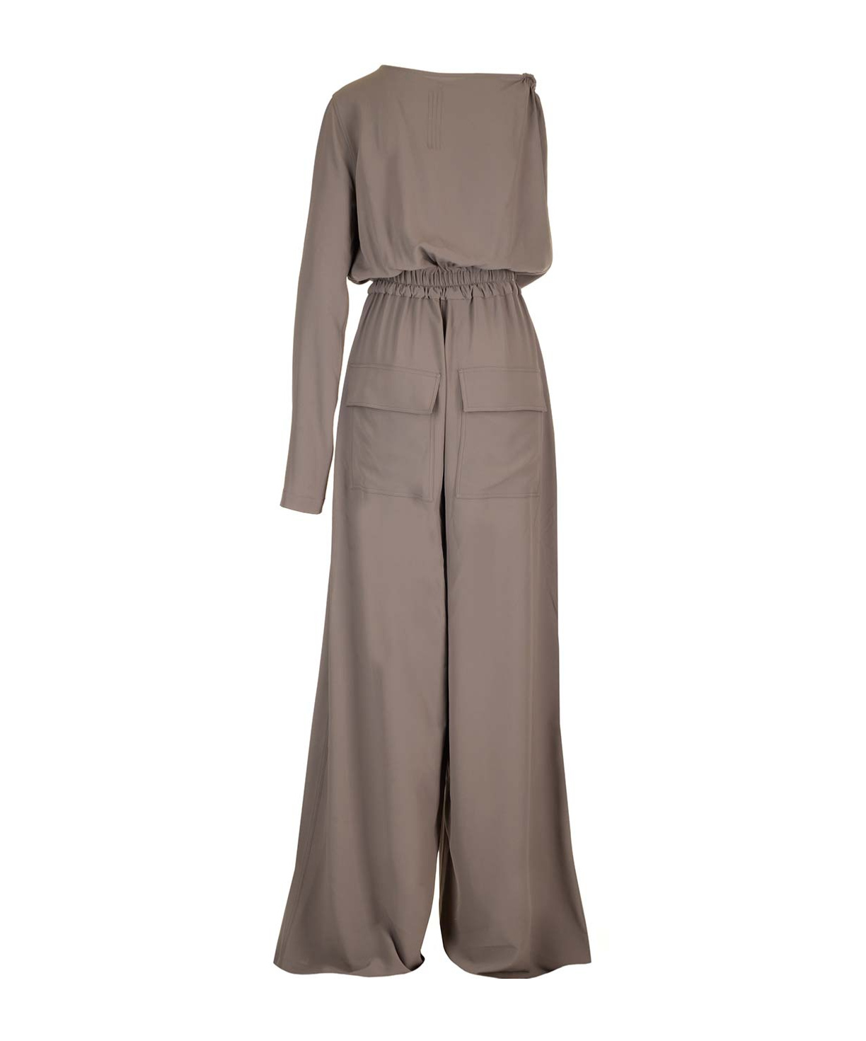 Rick Owens Athena One-shoulder Jumpsuit In Gray