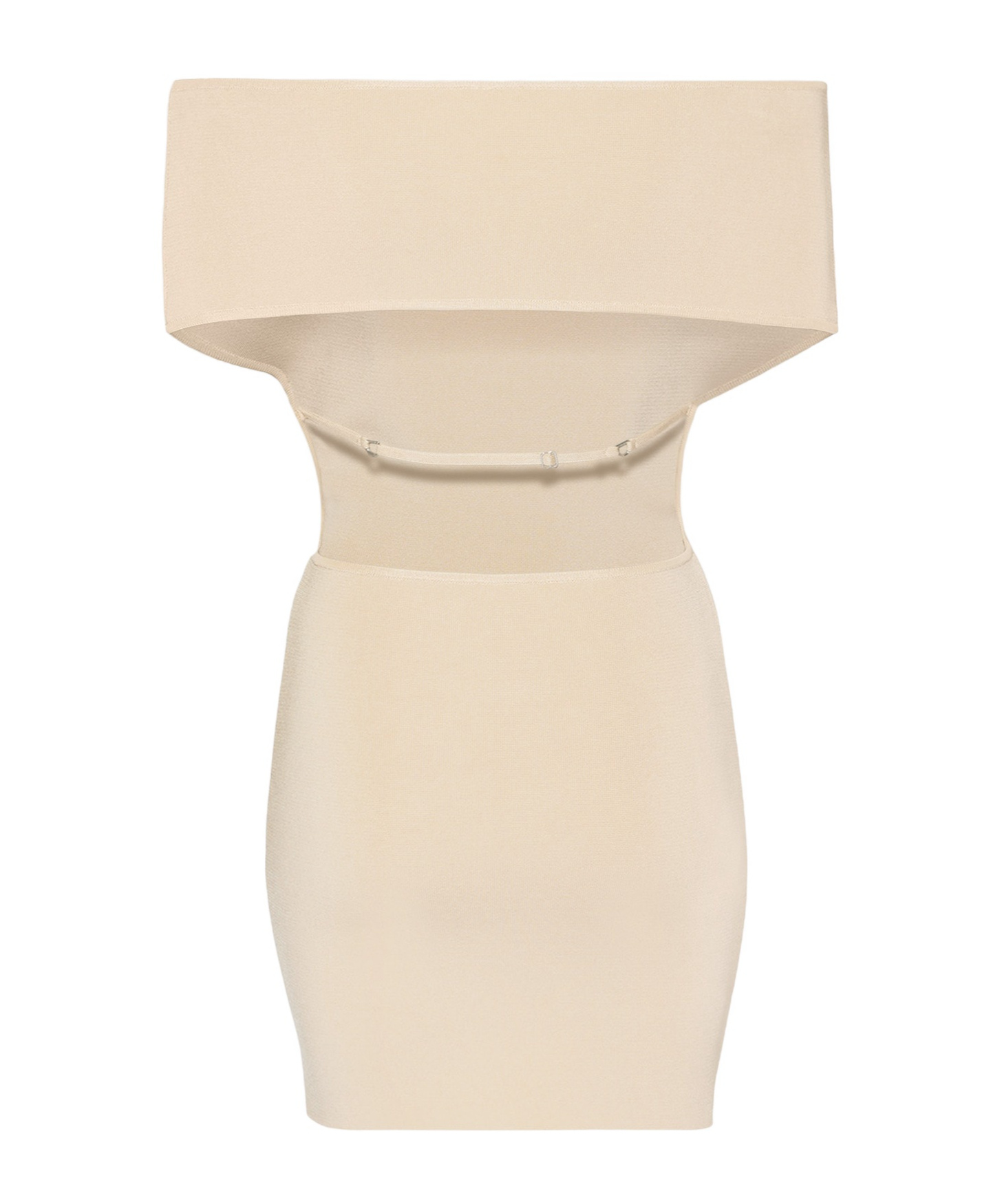 Jacquemus Beige Les Sculptures 'la Robe Cubista' Minidress In Nude