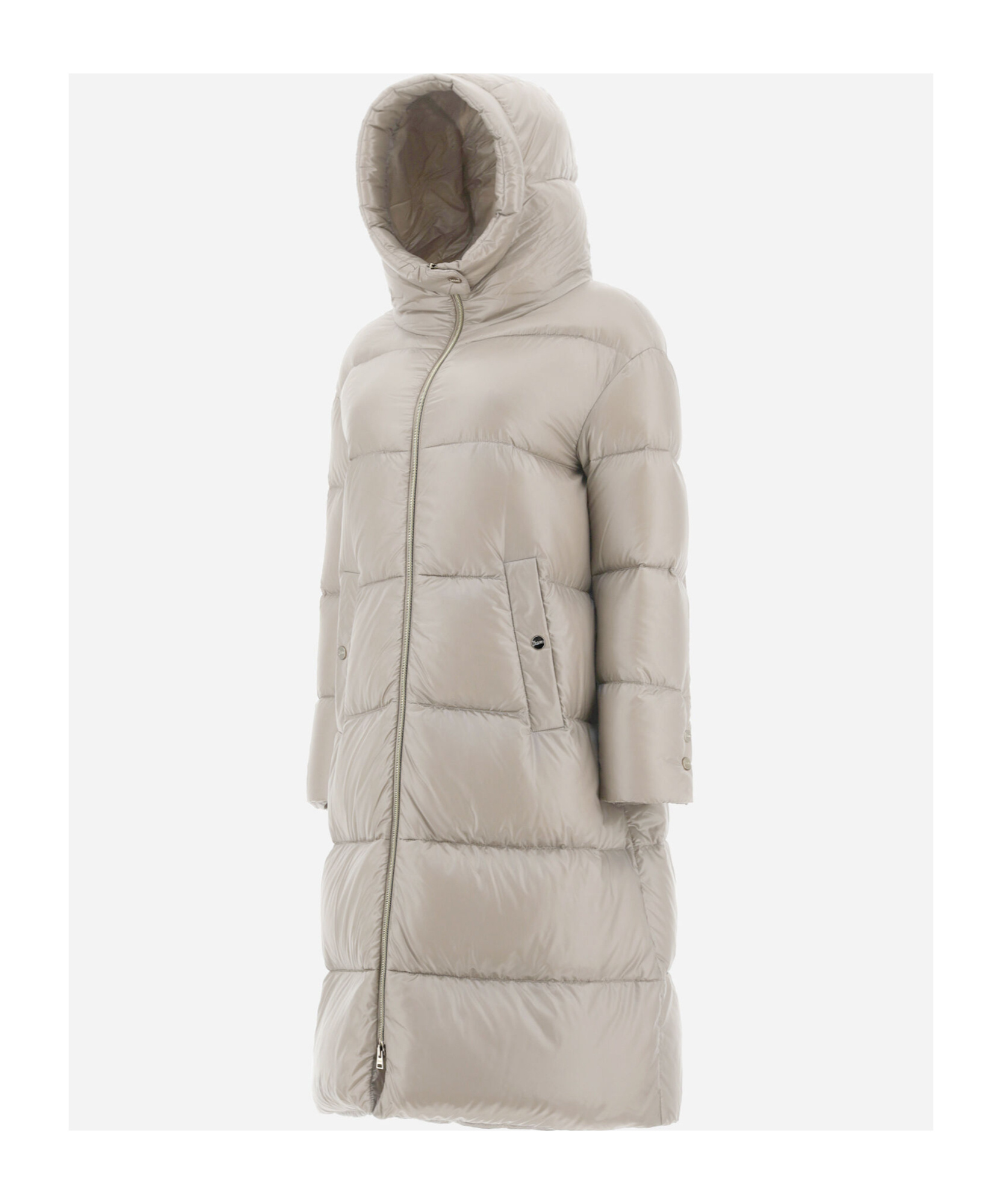 Herno Long-sleeved Down Jacket In Nude