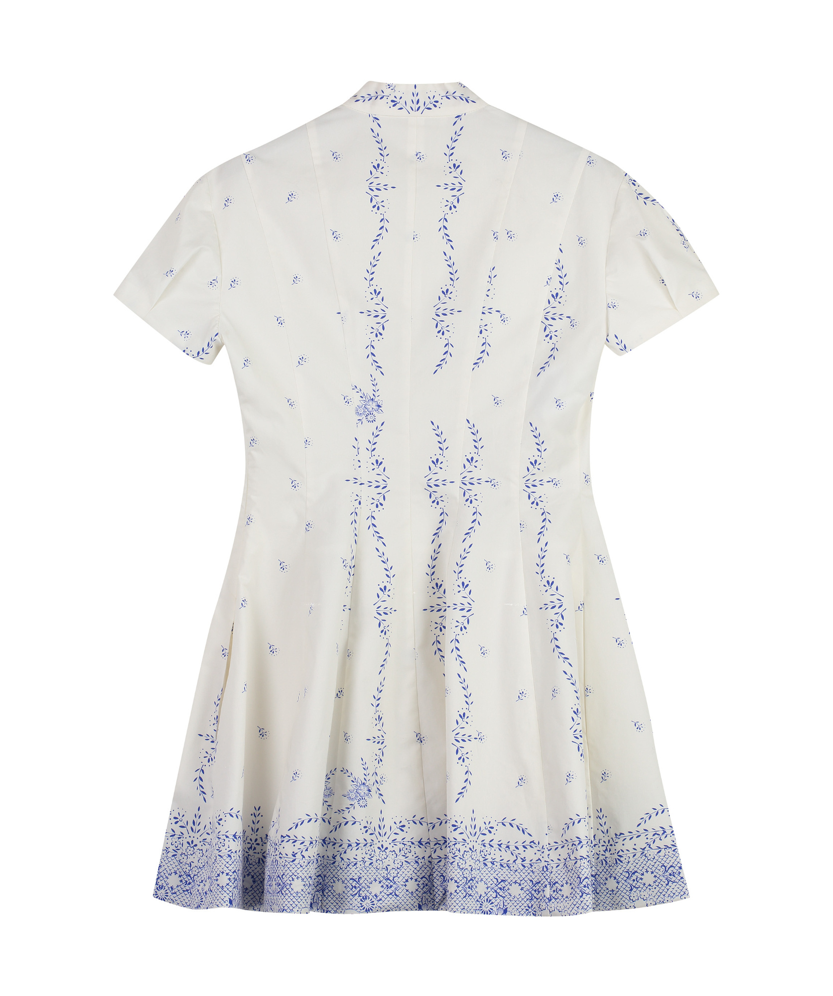 Philosophy Di Lorenzo Serafini Printed Short-sleeve A-line Mini Dress In White