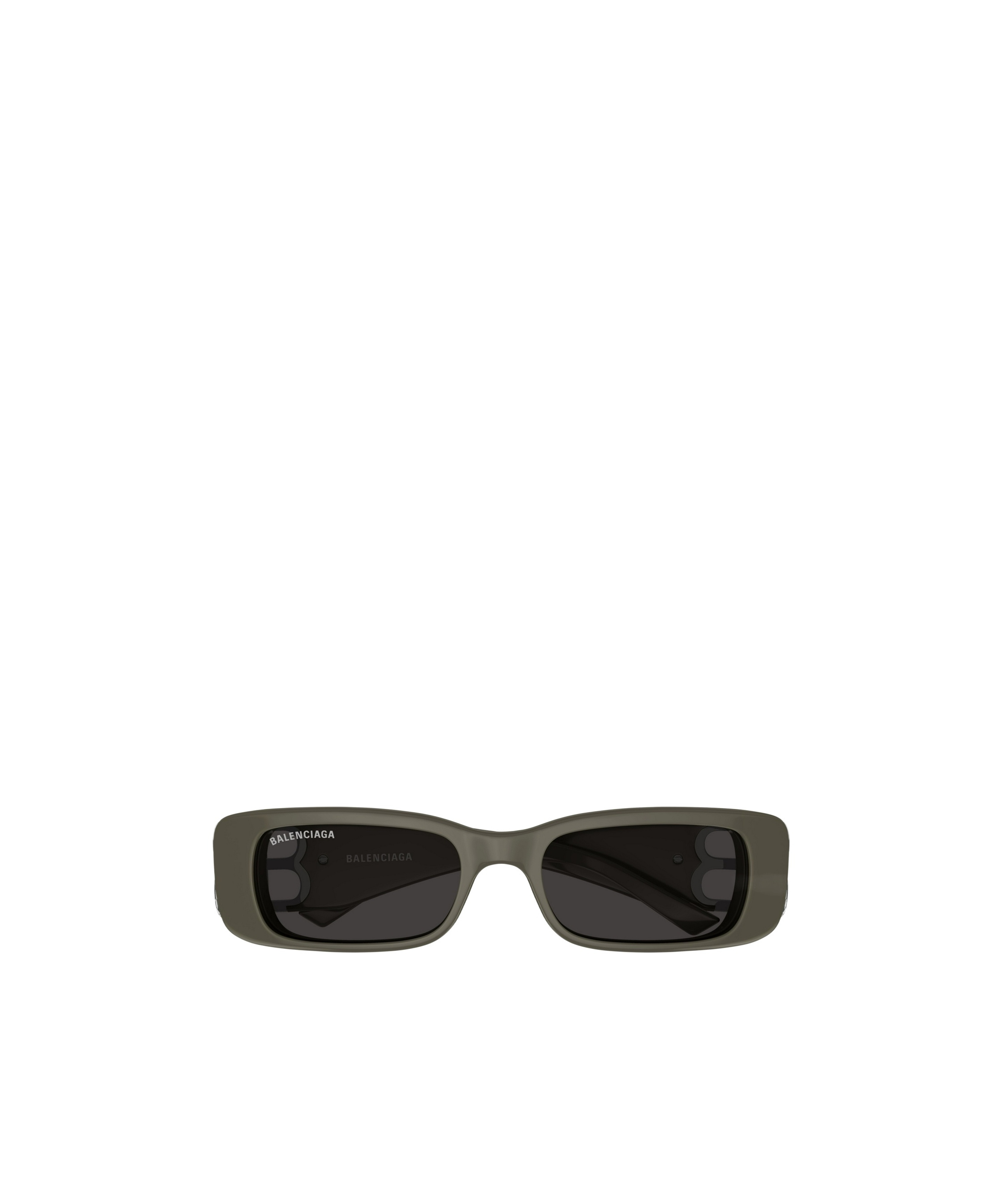 Balenciaga Grey Rectangular Ladies Sunglasses Bb0096s 001 51 In Green
