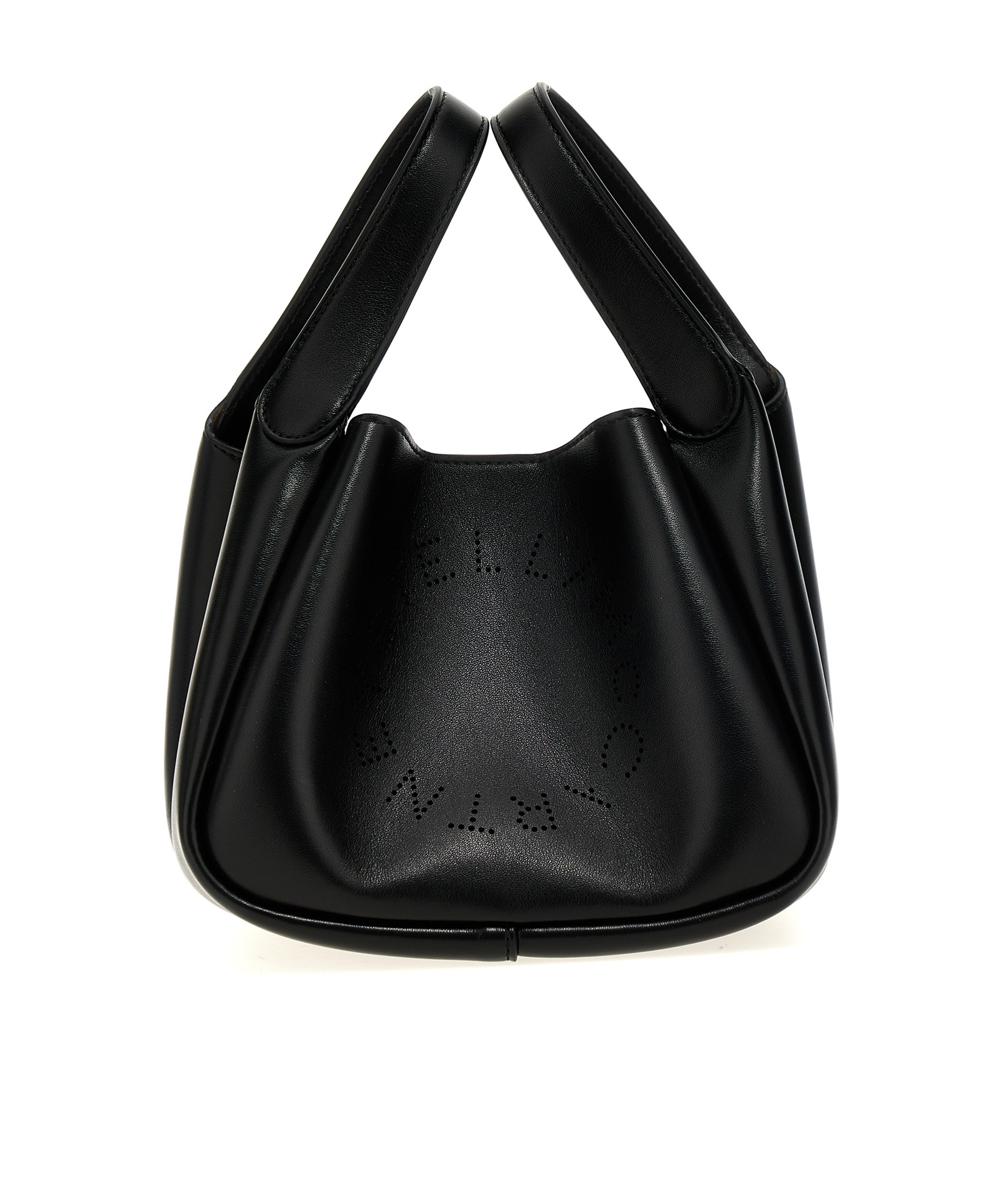 Stella Mccartney Stella Logo Faux-leather Tote Bag In Black