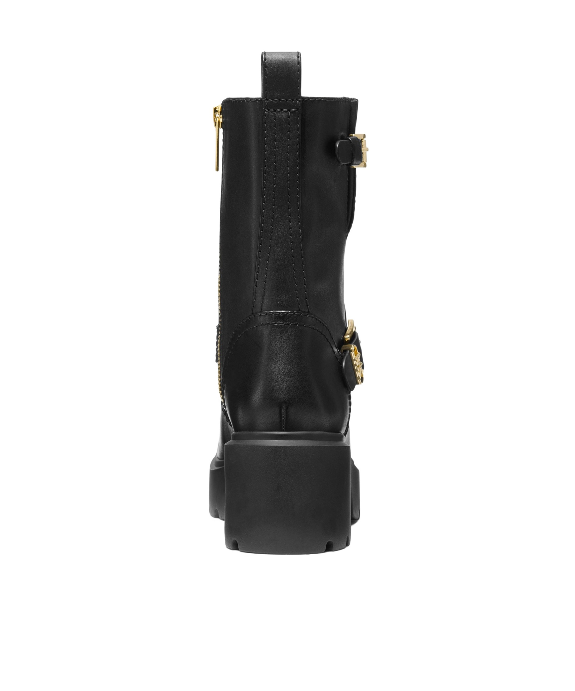 Michael Michael Kors Perry Leather Ankle Boots In Black