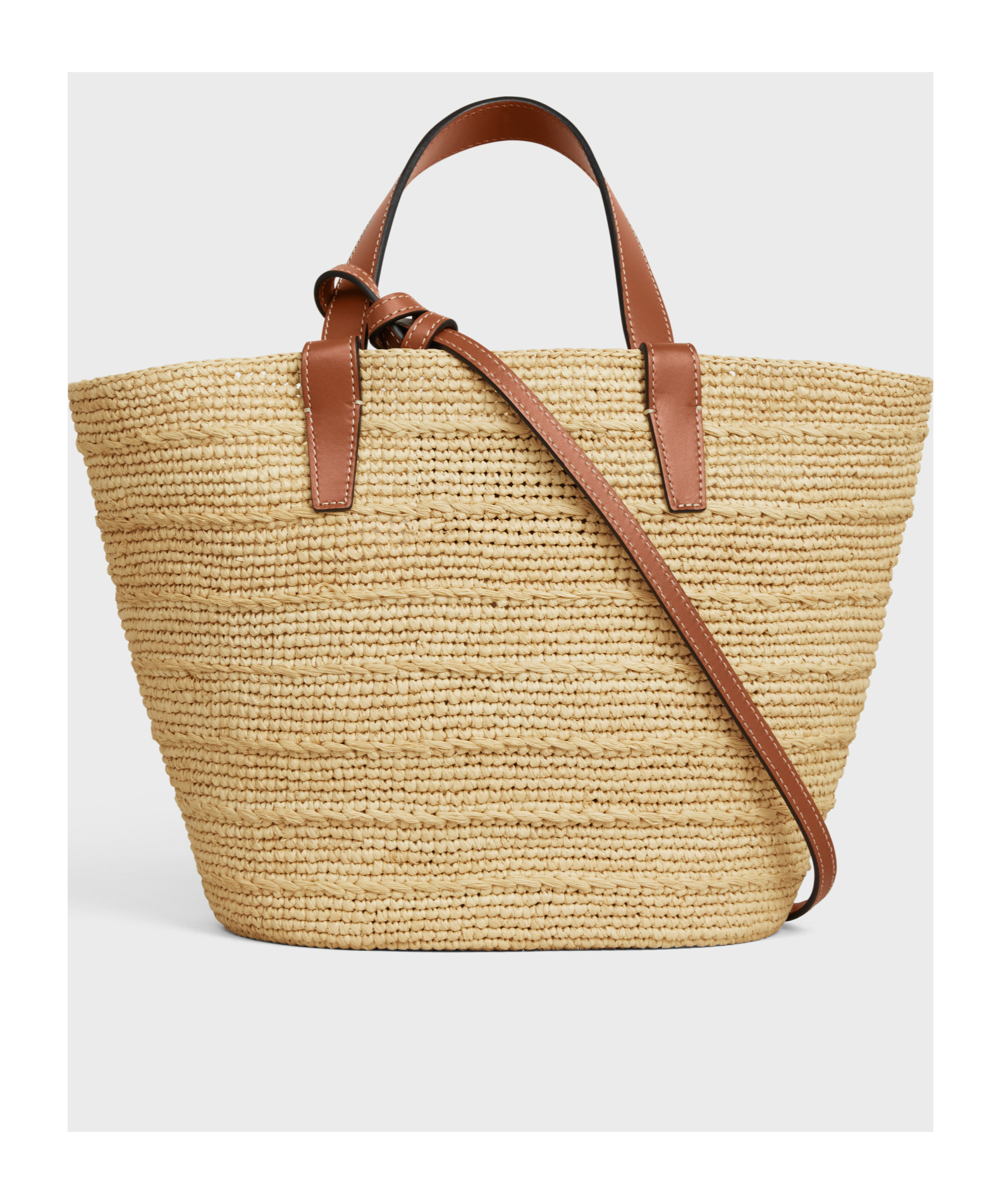 Celine Teen Supple Logo Shoulder Bag In Brown