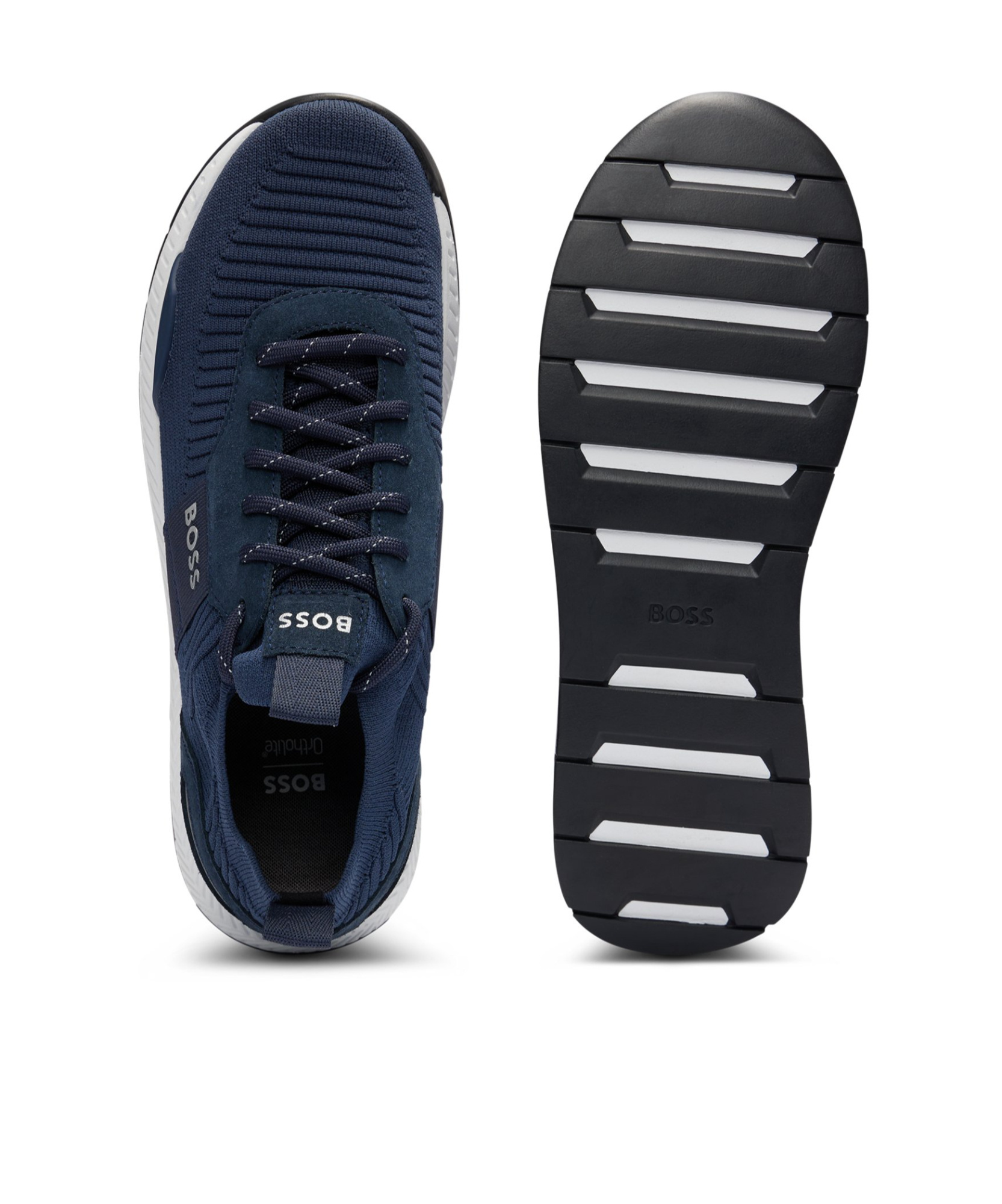 HUGO BOSS KNITTED-UPPER SNEAKERS