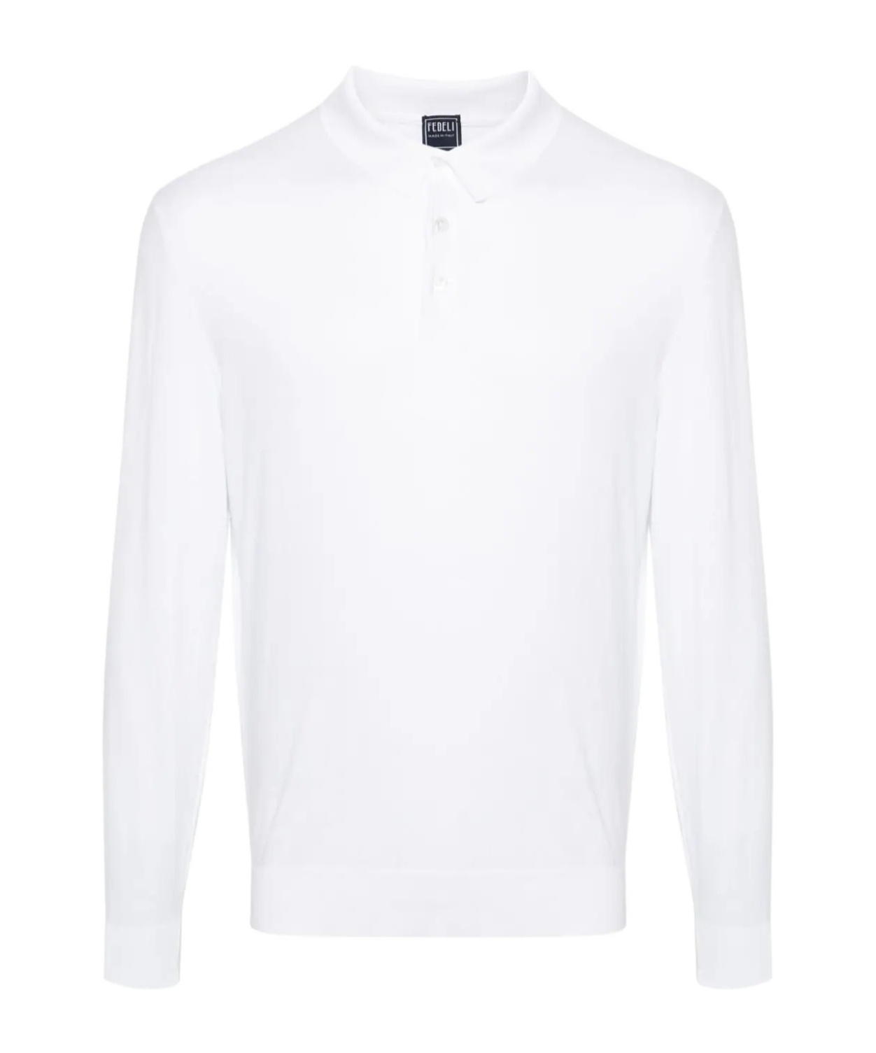 FEDELI FINE-KNIT COTTON POLO SHIRT 