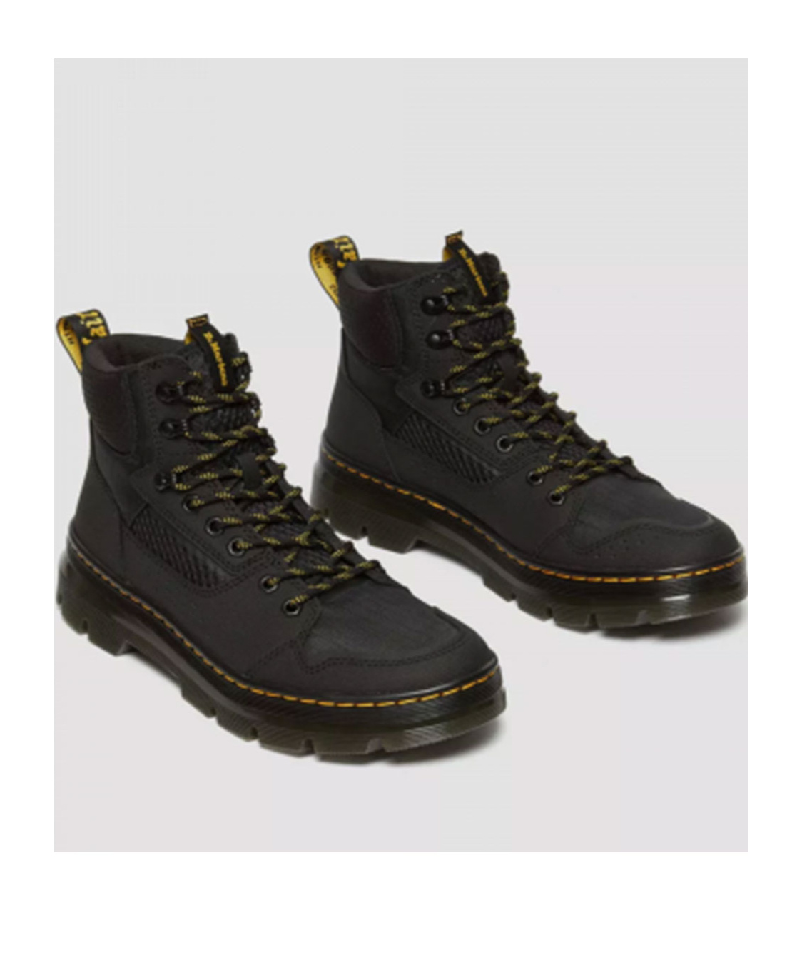 Dr. Martens' Round-headed Boots In Black
