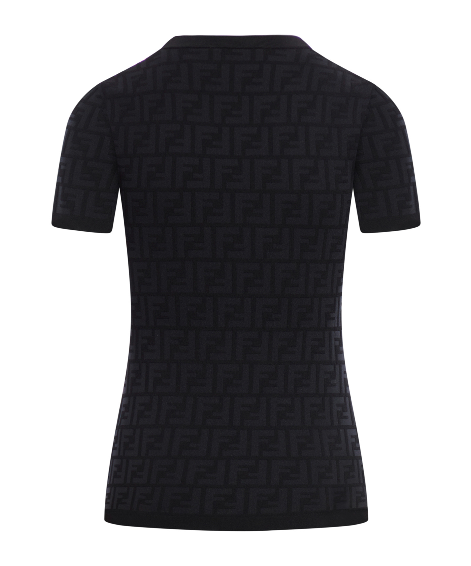 FENDI BLACK FF VISCOSE SWEATER