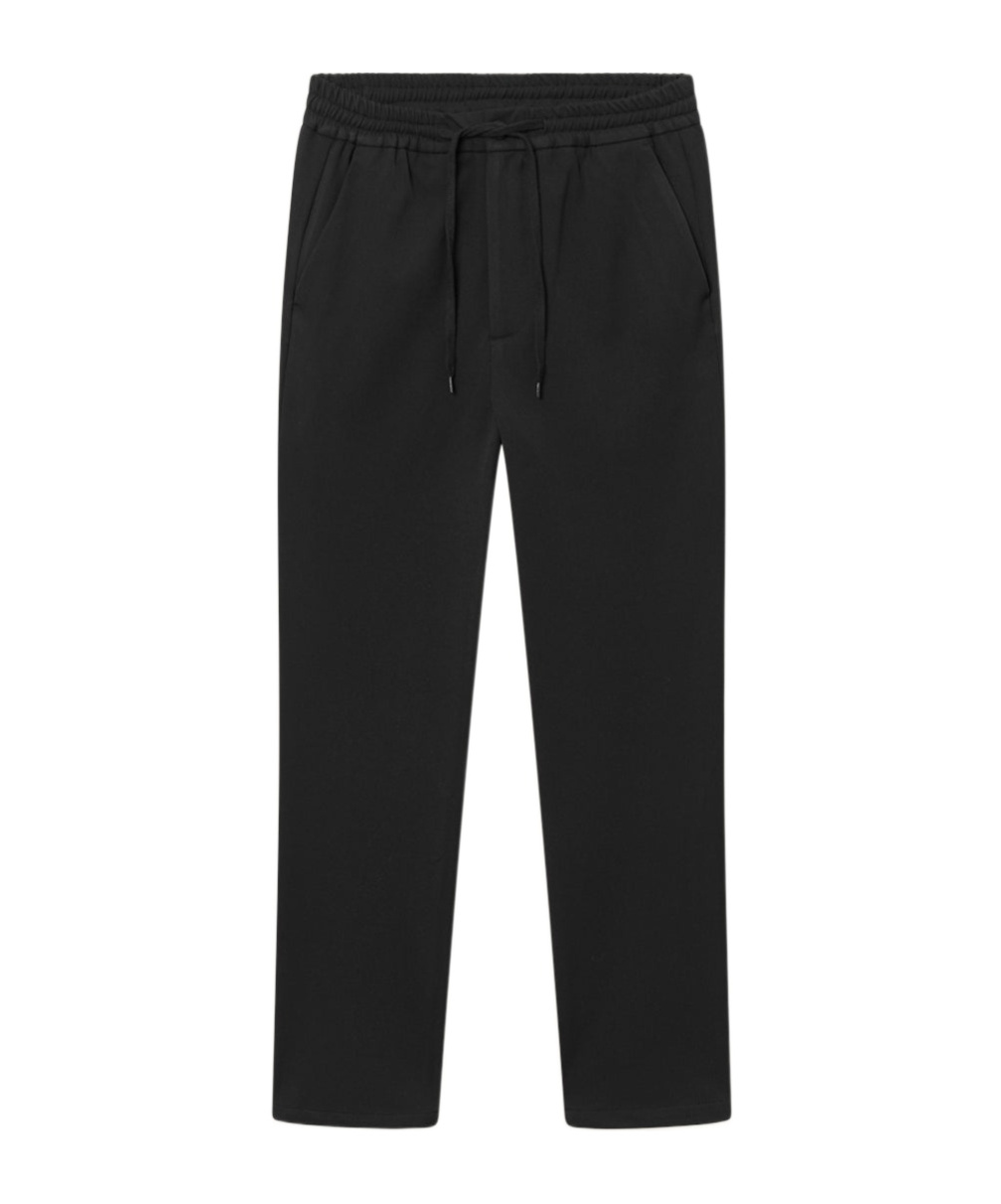 Les Deux Como Slim Straight-leg Woven Trousers In Black