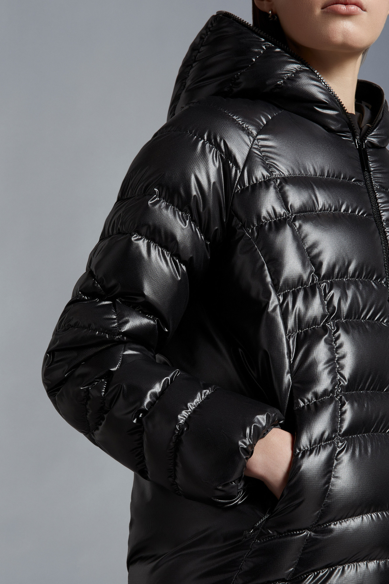 Moncler Narlay Padded Down Jacket In Black