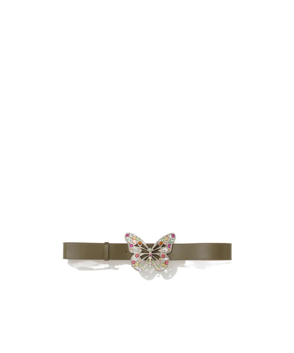 Blumarine Butterfly Buckle Belt In Green