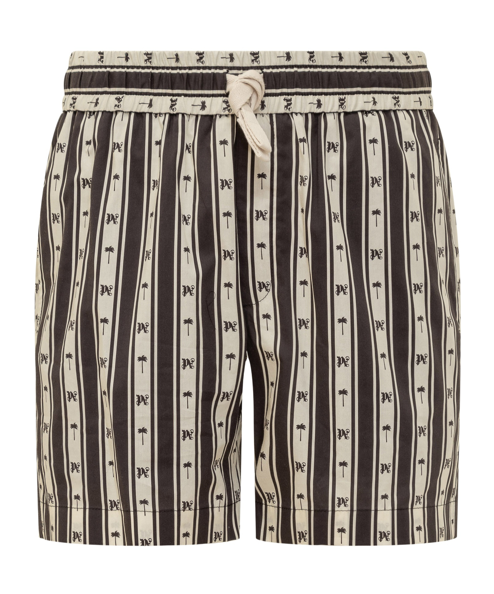 Palm Angels Men's Stripes Shorts In Black