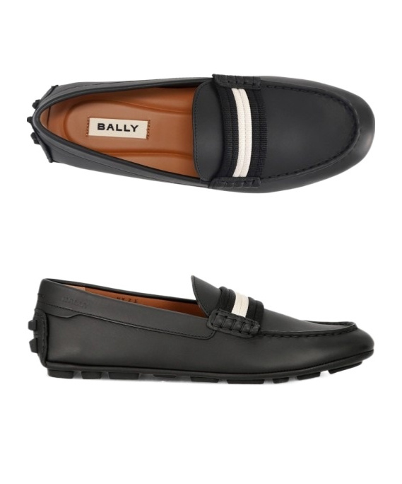 Bally Logo Love Shoes In Black