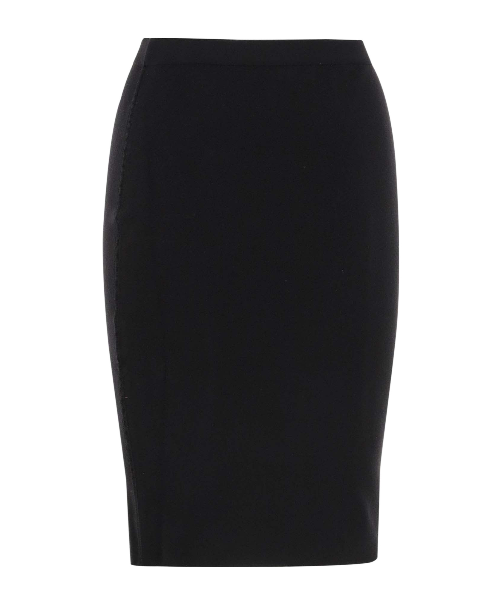 Shop Saint Laurent Fine-knit Pencil Skirt In Black