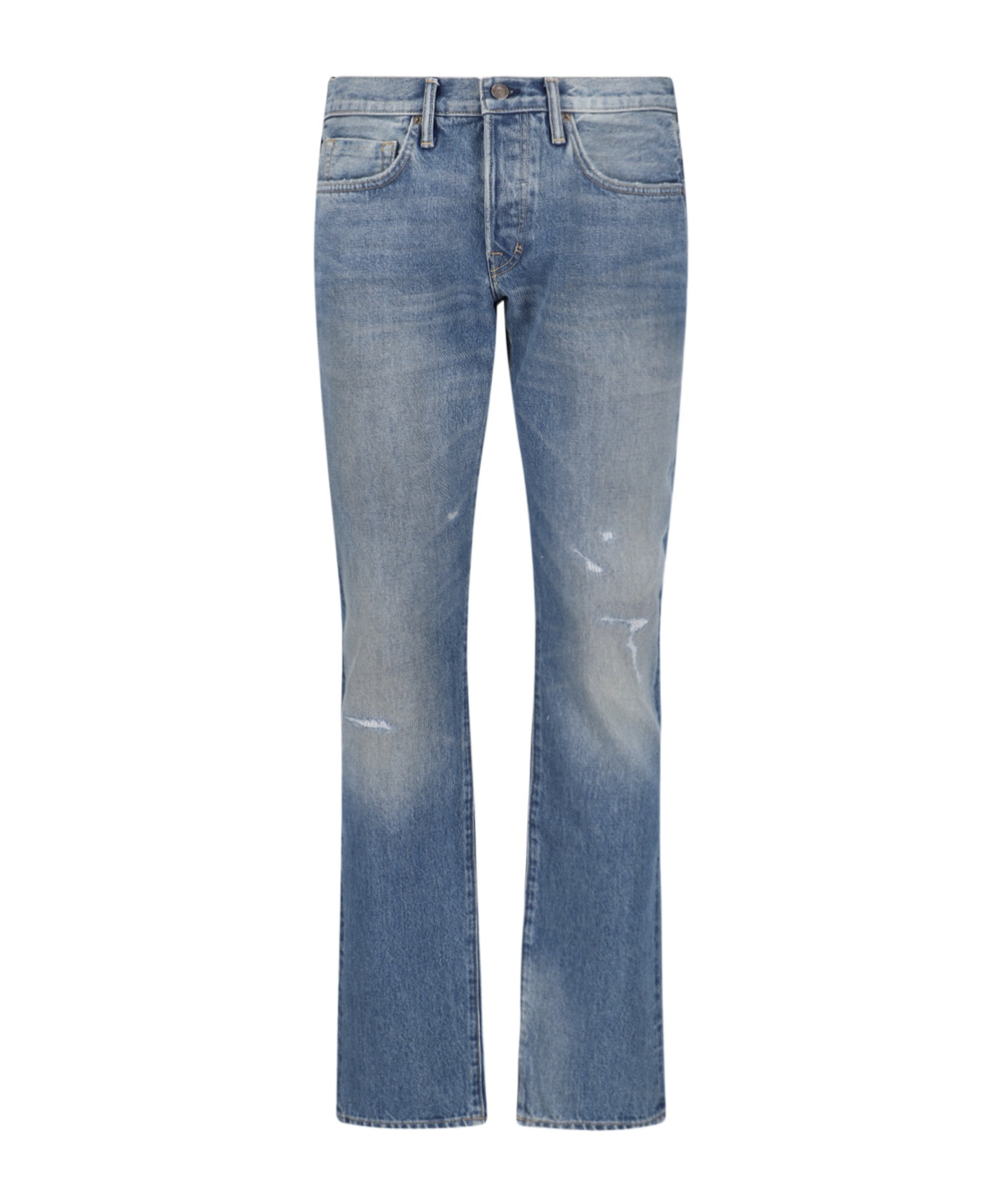 Tom Ford Distressed-effect Jeans In Blue