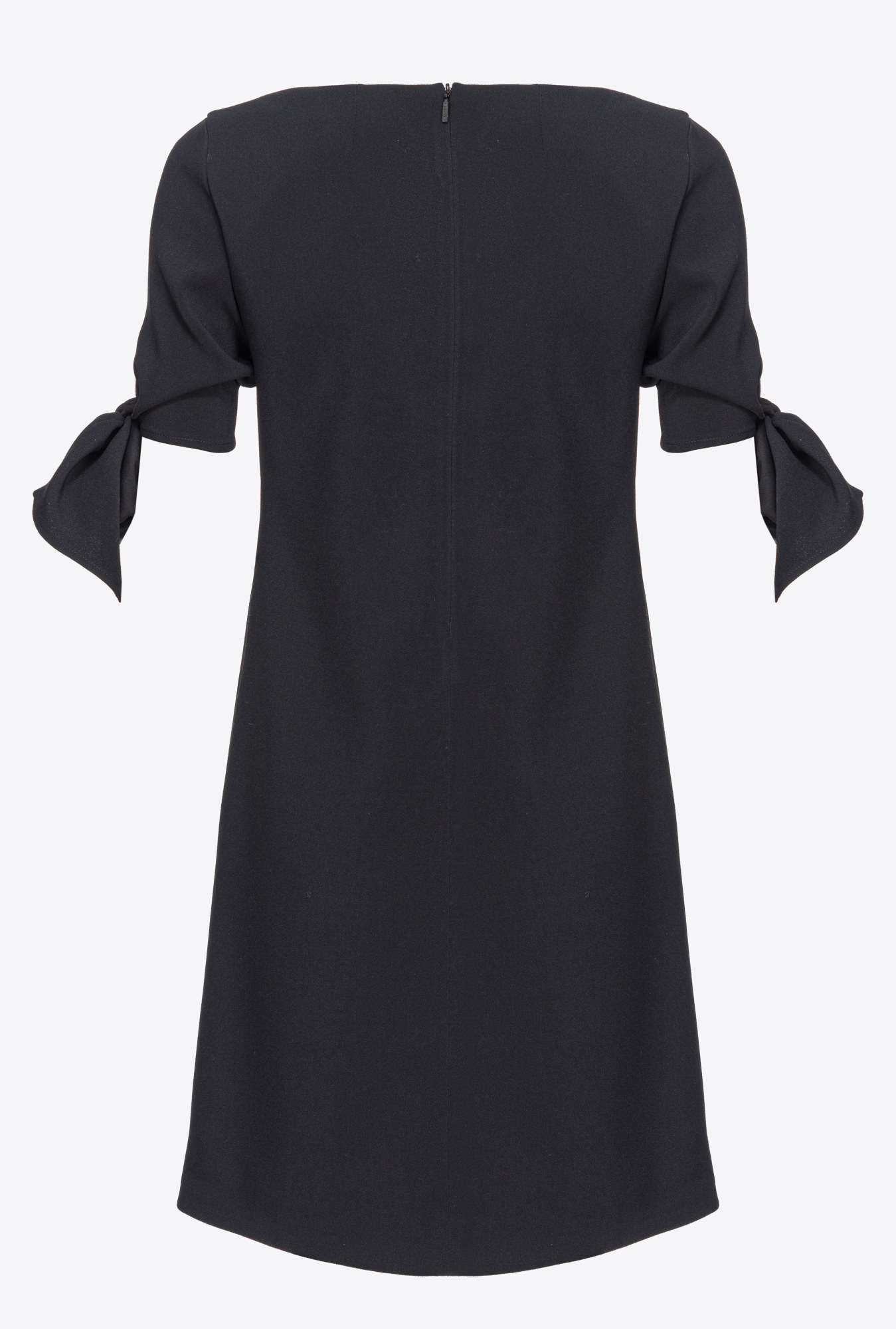 Pinko Bow-detailing Square-neck Dress In Black