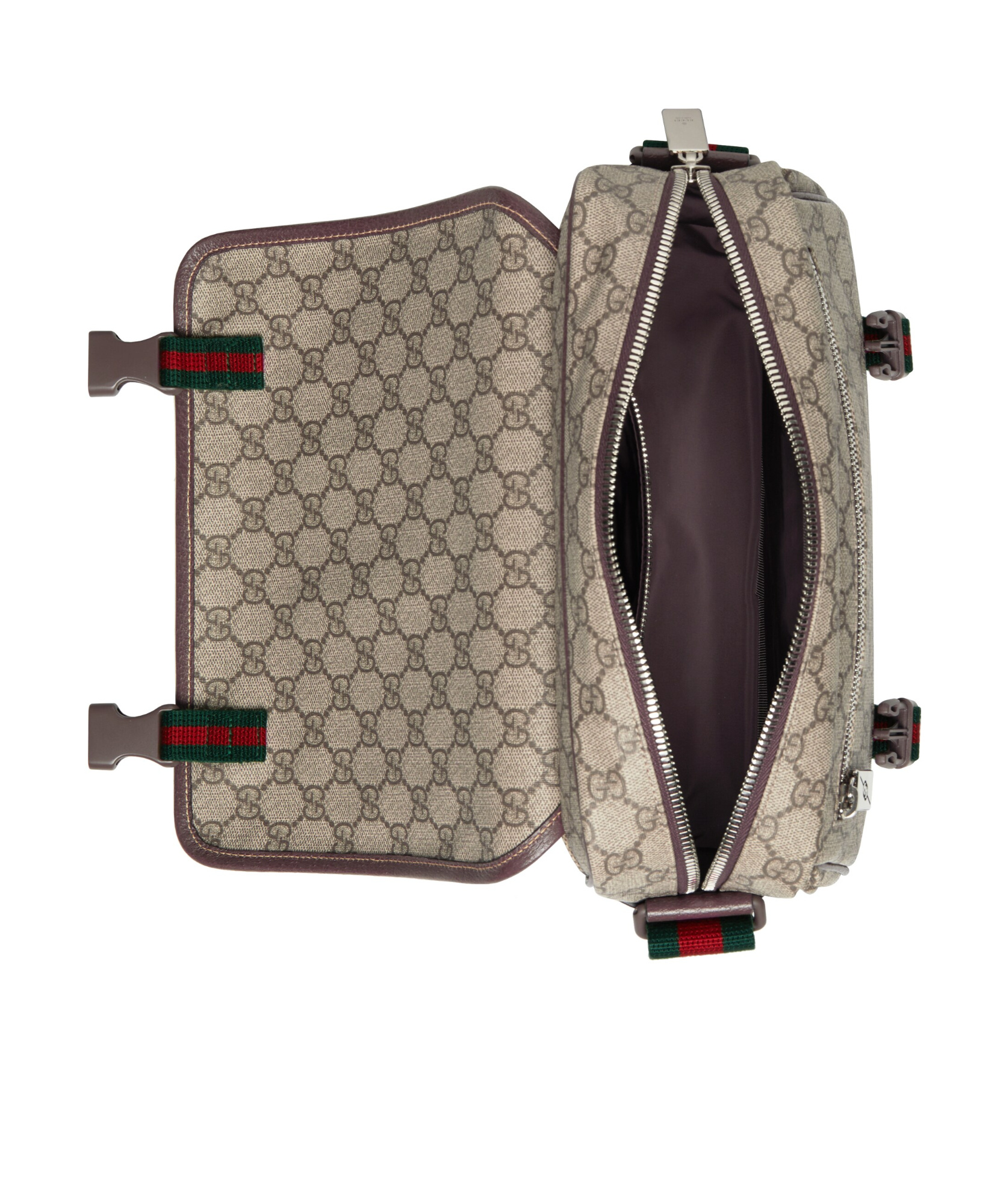 Gucci Neutral Gg Canvas Cross Body Bag In Nude