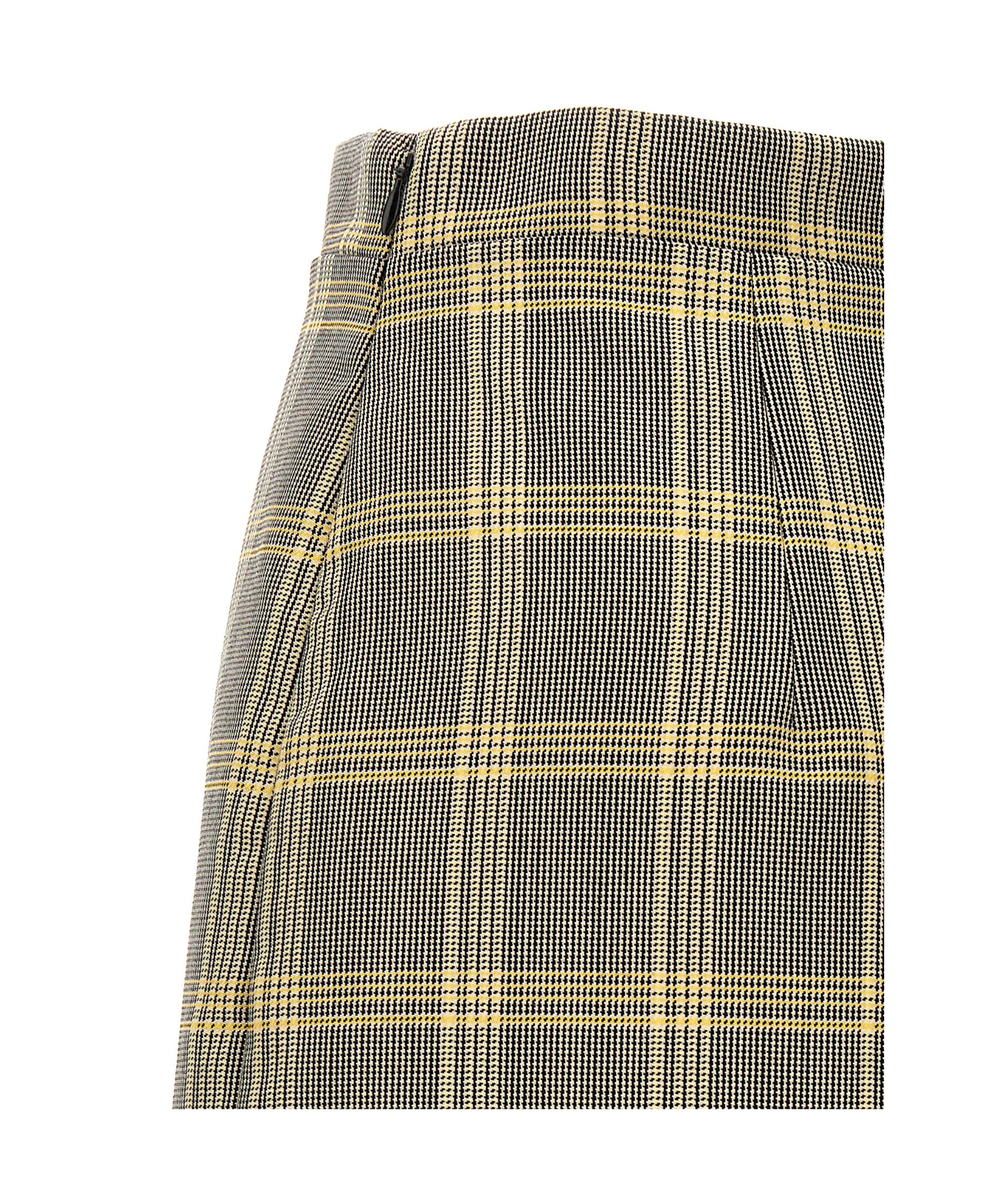 Marni High-waisted Checked Pattern Mini Skirt In Nude