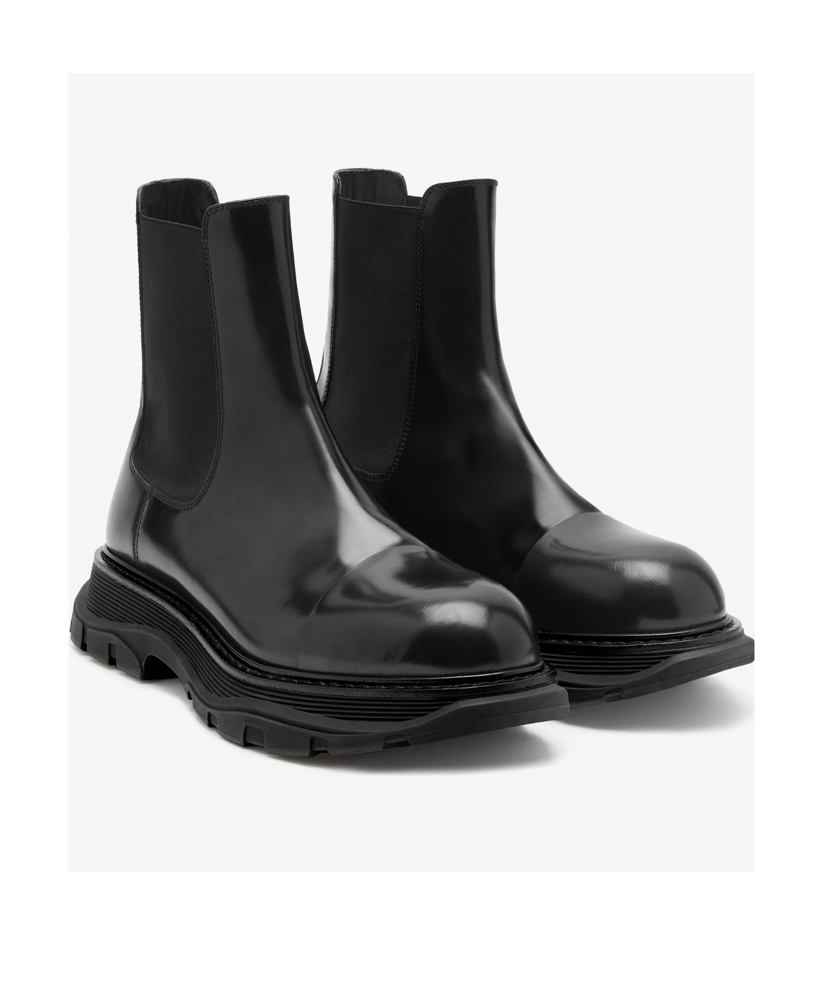 Alexander Mcqueen Alexander Mc Queen Leather Chelsea Boots In Black